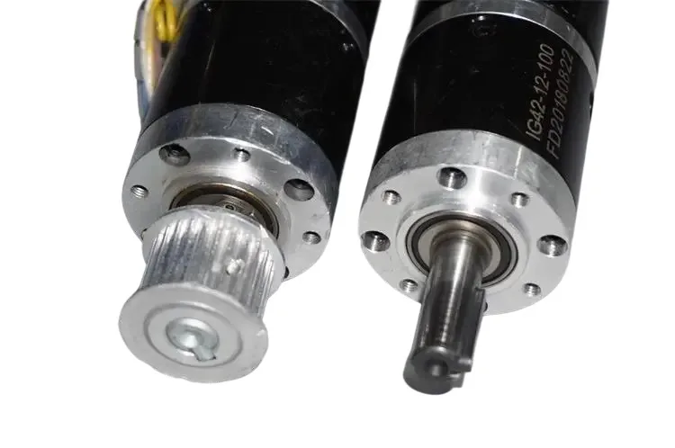 42mm 브러시리스 유성 기어 모터 12V 100RPM EM 브레이크, 풀 메탈 바디, 27:1 비율, 산업 자동화용 가역