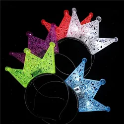 LED Flashing Crown Adult Kid Princess Light Headband Hairband for Festival Party Birthday Wedding Cosplay Halloween Christmas