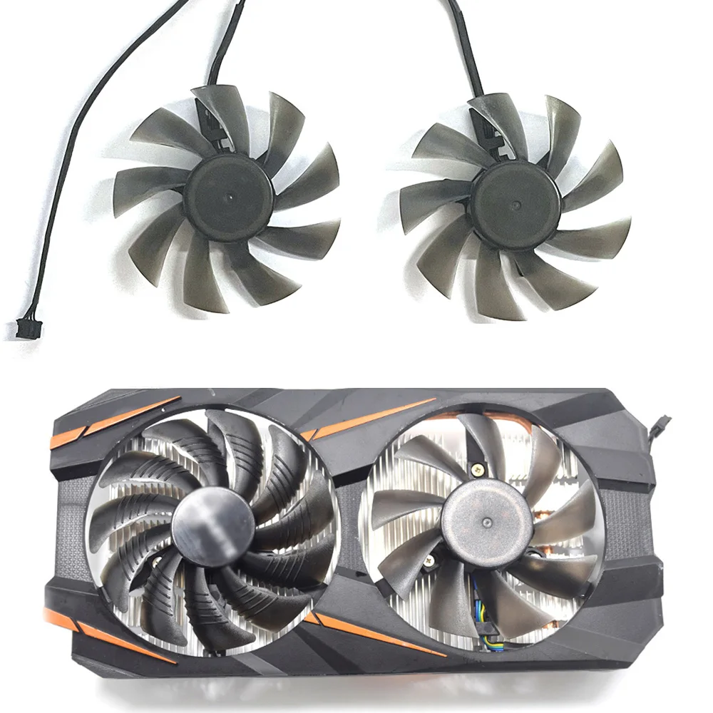 

88Mm T129215SU PLD09210S12HH 4Pin Koelventilator Voor Gigabyte Gtx 1050 1060 1070 960 Rx 470 480 570 580 Grafische kaart Koelven