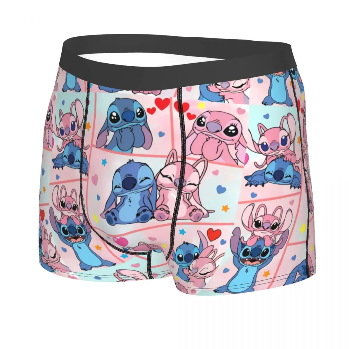 Custom Stitch Heart Collage Boxer Shorts For Homme 3D Print Underwear Panties Briefs Soft Underpants