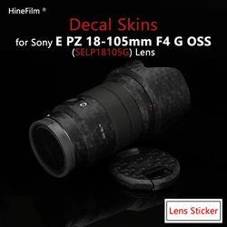 Lens Sticker for Sony SELP18105G Lens Decal Skin for SONY E PZ 18-105mm F4 G OSS Lens Protector 18105 Anti-scratch Cover Film