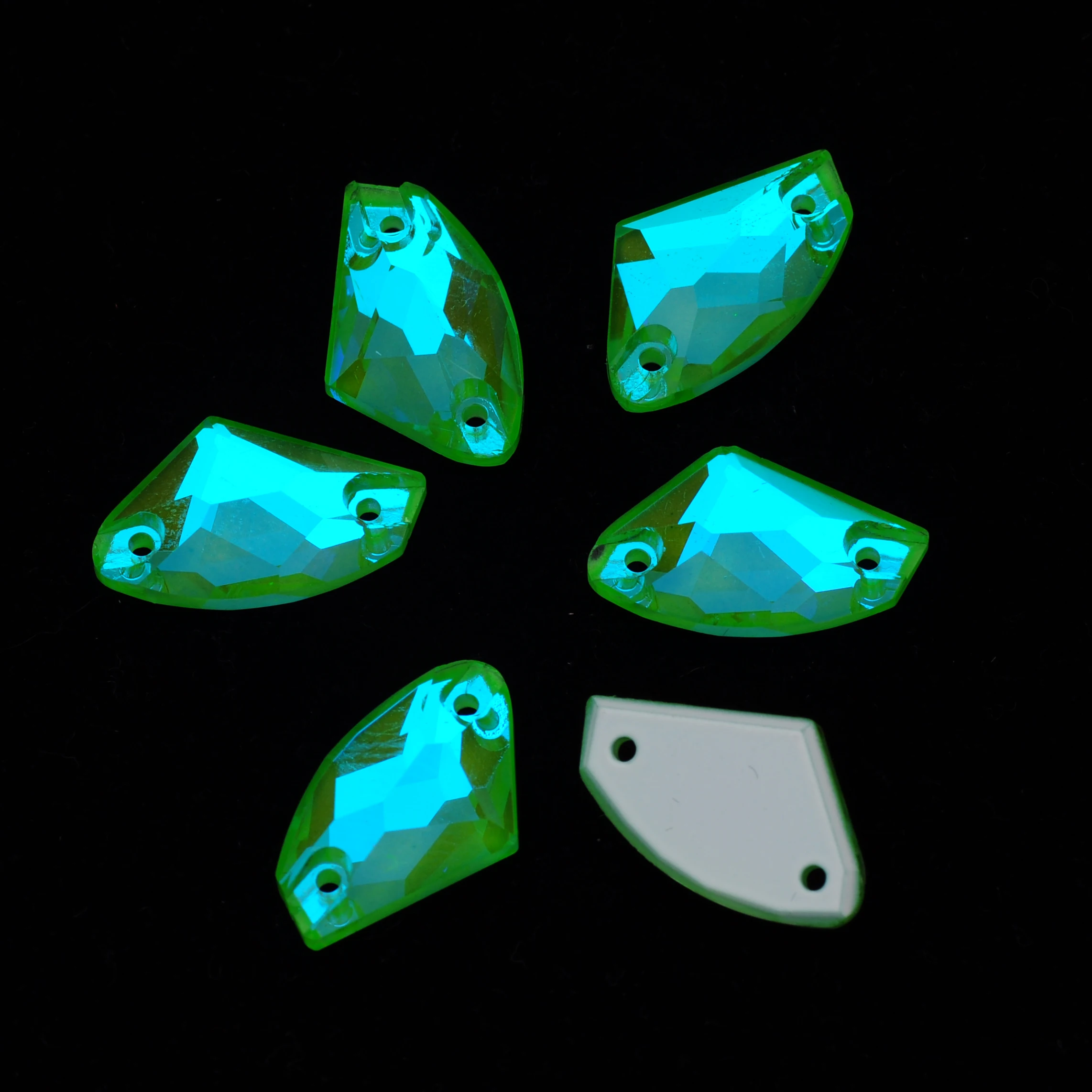 3256 Galaktische Fluoreszierende Neon Elektrische Deko-Nähaccessoires, Charms für Nägel, Acryl-Fasensteine, Strass-Applikationen für Kleider – Detail 5