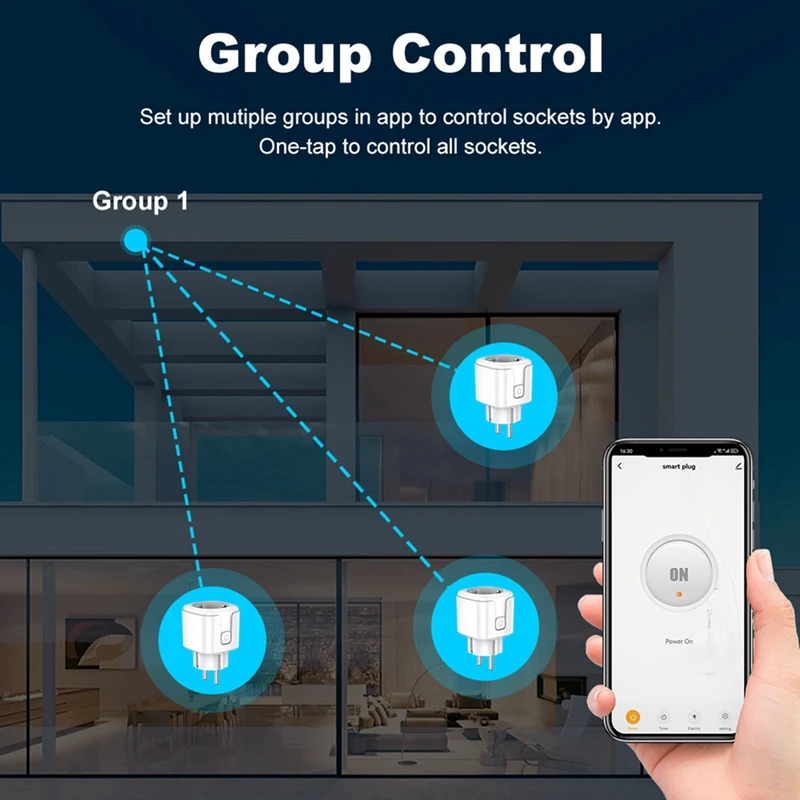 Tuya Wifi Smart Plug 20A EU Smart Socket With Power Monitor Timing Smart Life Support For Alexa Home Yandex