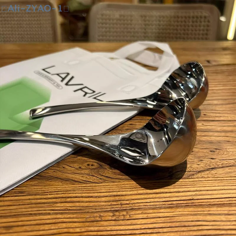 

【ZYAO-1】2/5 шт. утолщенная ложка из нержавеющей стали с длинной ручкой из нержавеющей стали, ложки для горячей кастрюли, кухонная утварь, ложка для риса, кухня