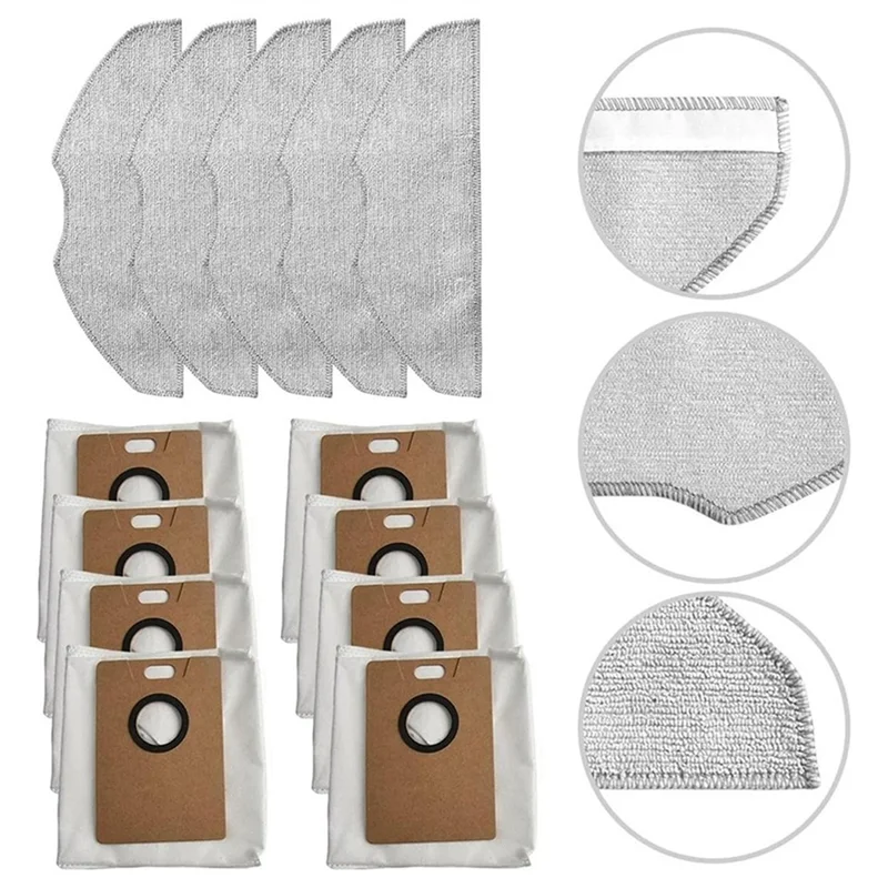 HIM-فراغ كيس لجميع الغبار ممسحة القماش ل Tapo RV30 MAX Plus ، RV20 MAX Plus ، RVA301 ، RVA202 استبدال الملحقات