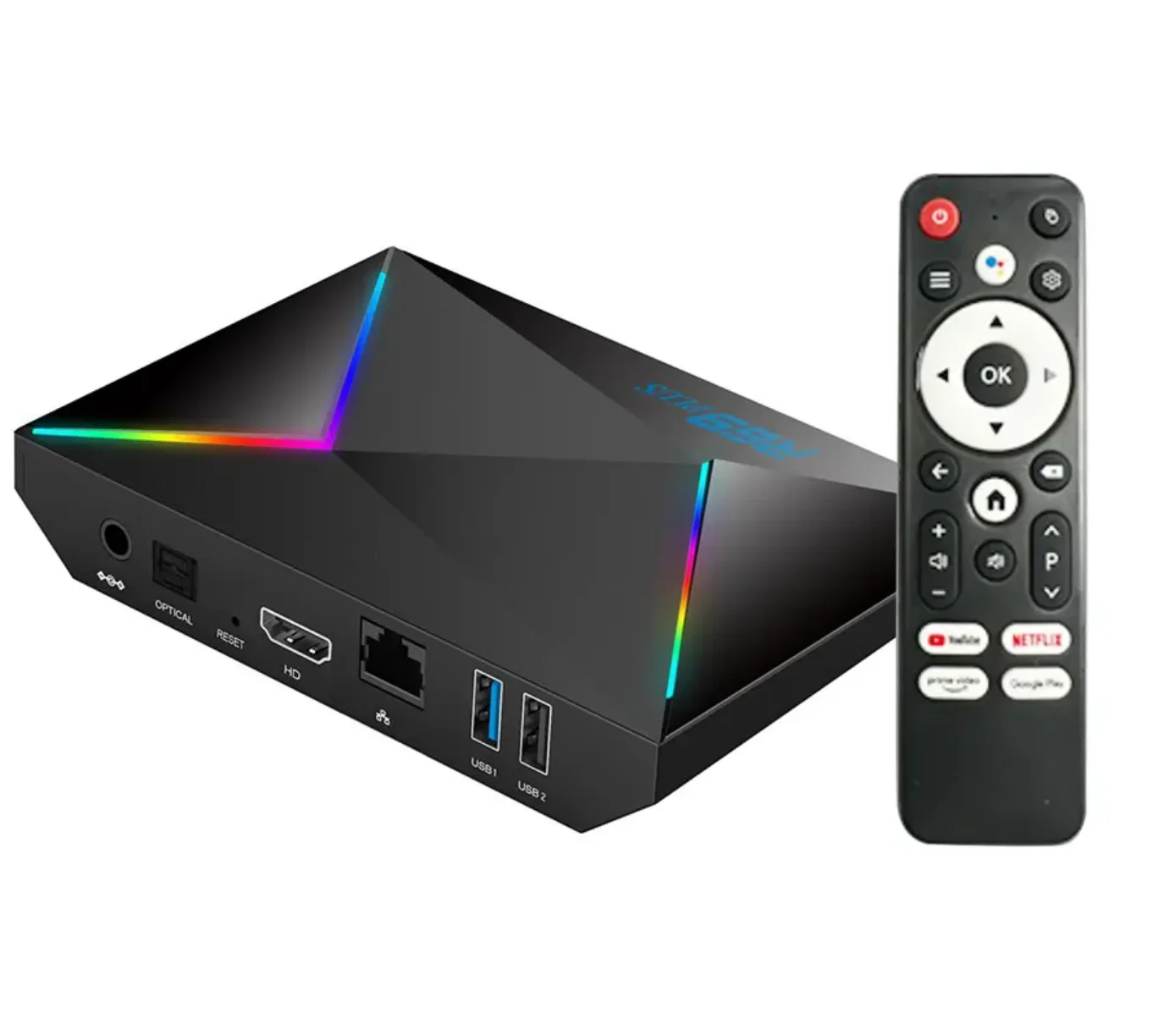 32G Allwinner H728 Octa-core ARM Cortex A55 Android 14.0 8k Wifi 1000m BT 5.0+ Voice Remote Control High TV Set-top Box