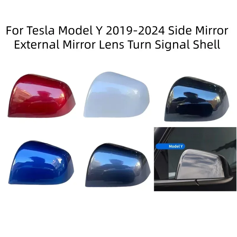 For Tesla Model Y 2019 - 2024 model side mirror, external frame cover, turn signal housing, side mirror assembly