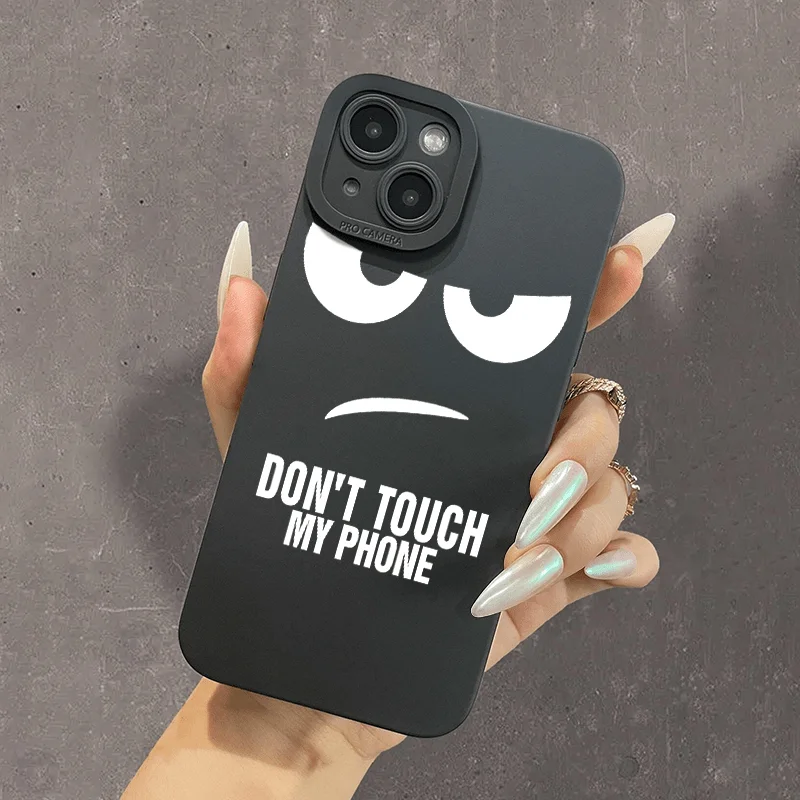 Don't Touch My Phone Pattern Case For Xiaomi Redmi Note 13 4G 12 11 10 13 Pro Plus 5G 10S 11S 12S Redmi 13C 12C 4G Soft Cover