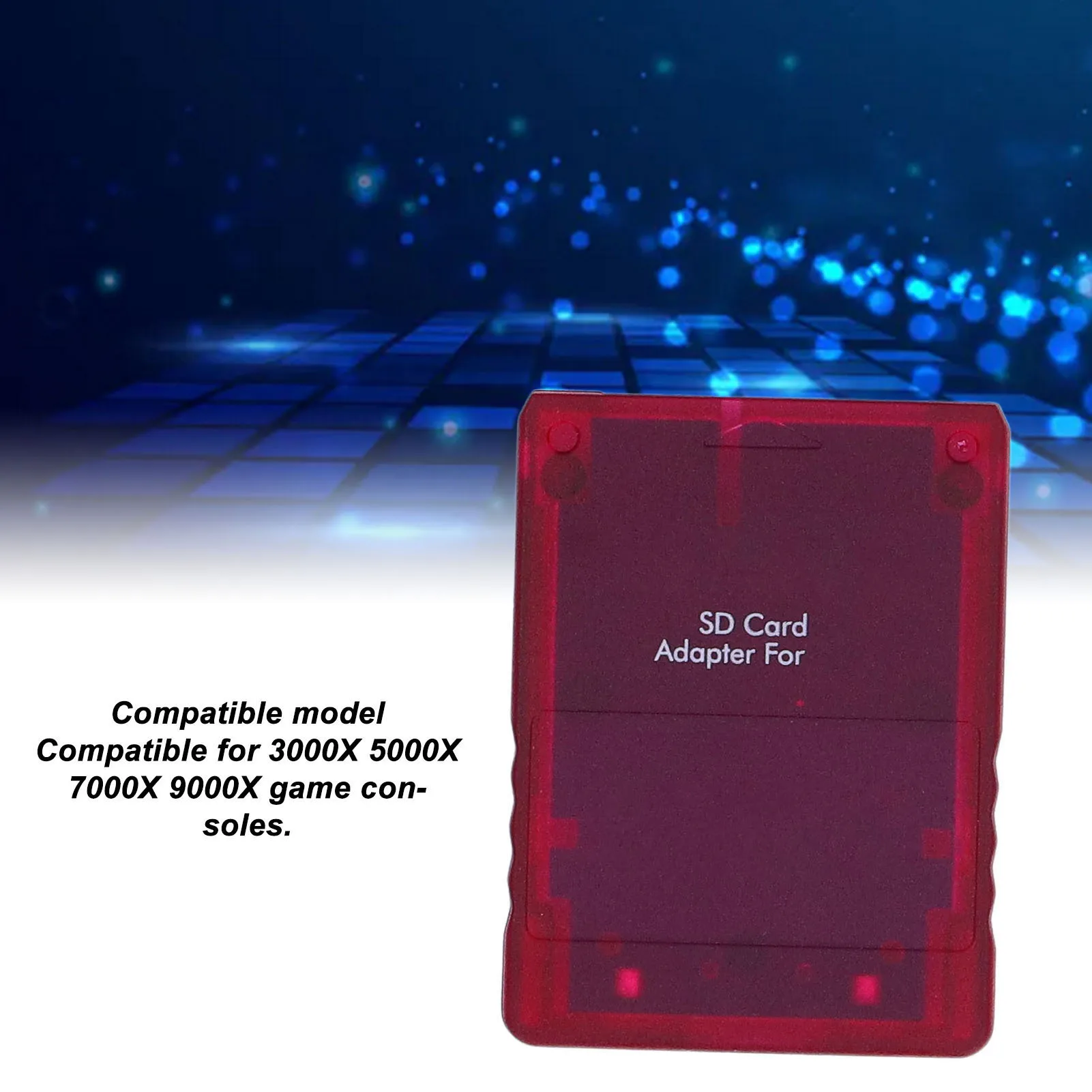 SIO2 Storage Memory Card Adapter, Card Reader para Game Console, Substituição para 3000X 5000X 7000X 9000X