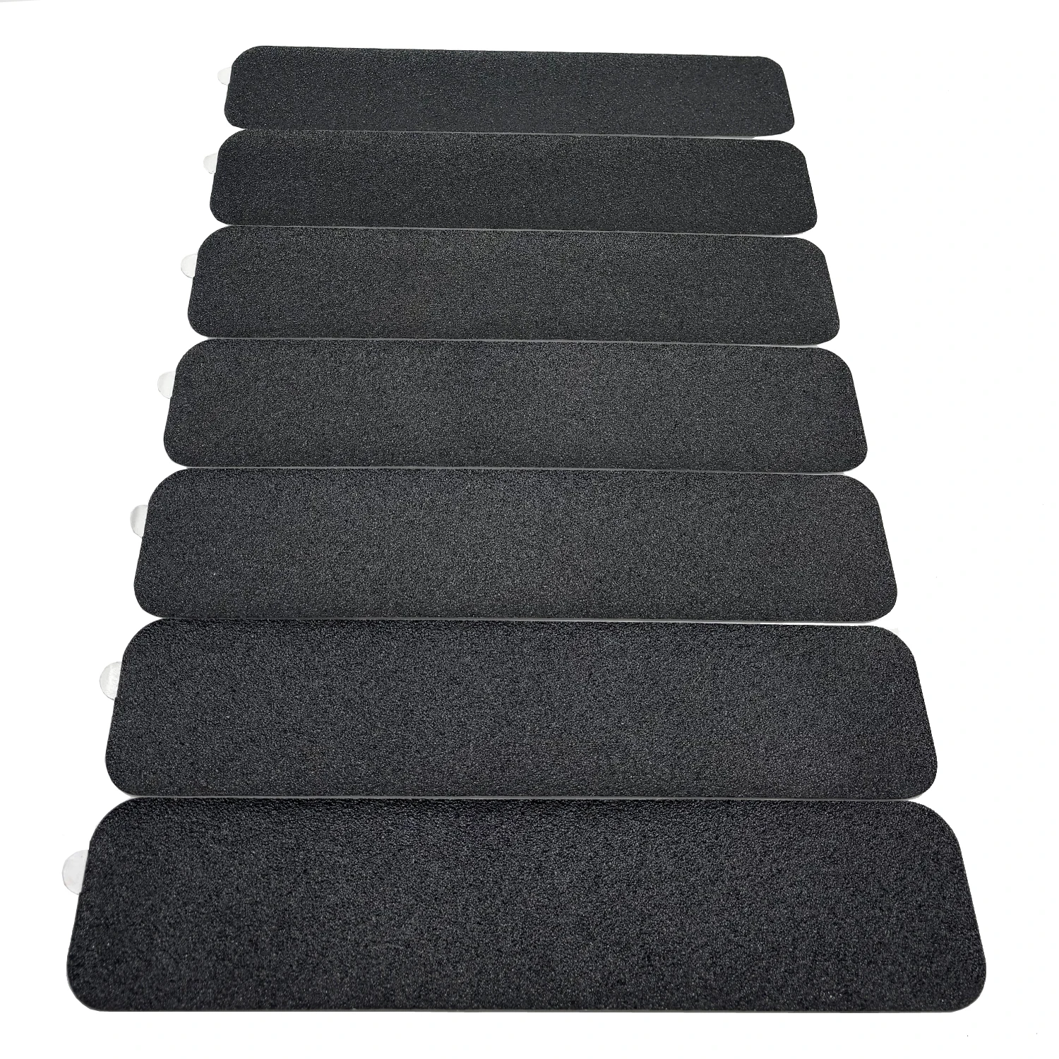 8 Pieces of Outdoor Stair Safety Anti-Slip Tape, 8cm X 36cm, Self-Adhesive, Easy to Install, Black, Strong Grip, Suitable for Indoor/Outdoor Stairs, Steps, Boats, Swimming Pools, Stair Step Safety Anti-Slip Tape