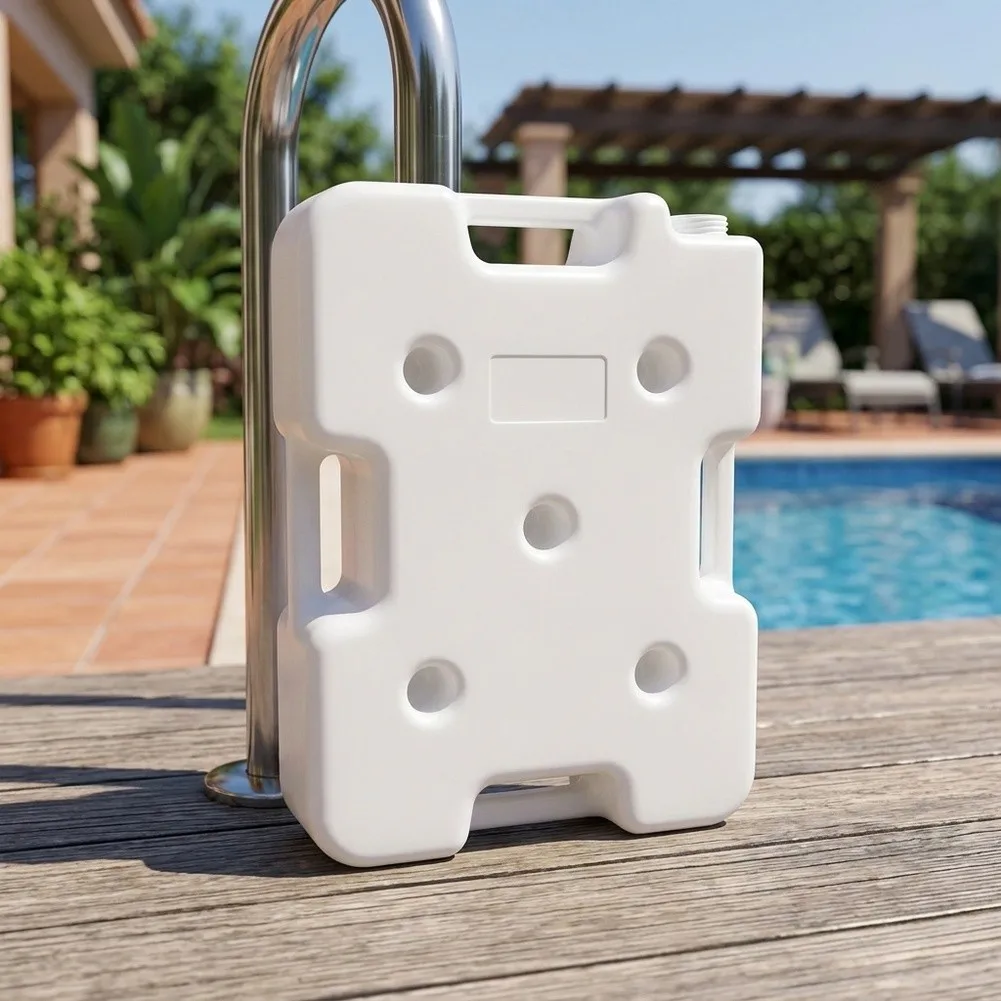 Above Ground Pool Accessories Pool Ladder Weights For Safe Pool Entry HDPE Material Construction Customizable Weight Capacity