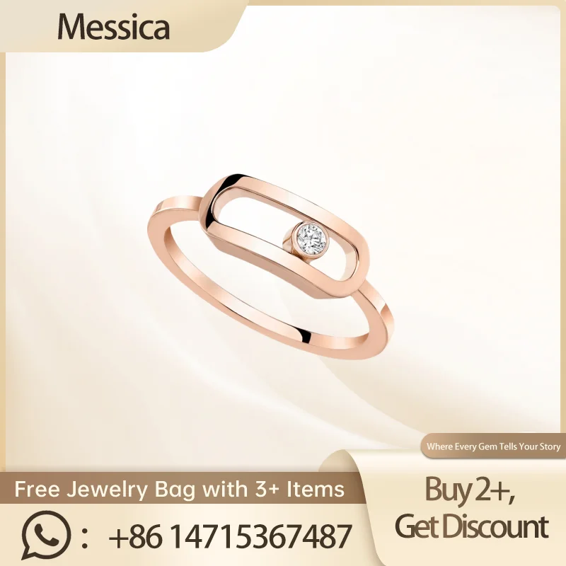 Messica-anillo minimalista de plata S925 para mujer, accesorio de moda con diseño atemporal para el día a día, estilo Chic, 2024