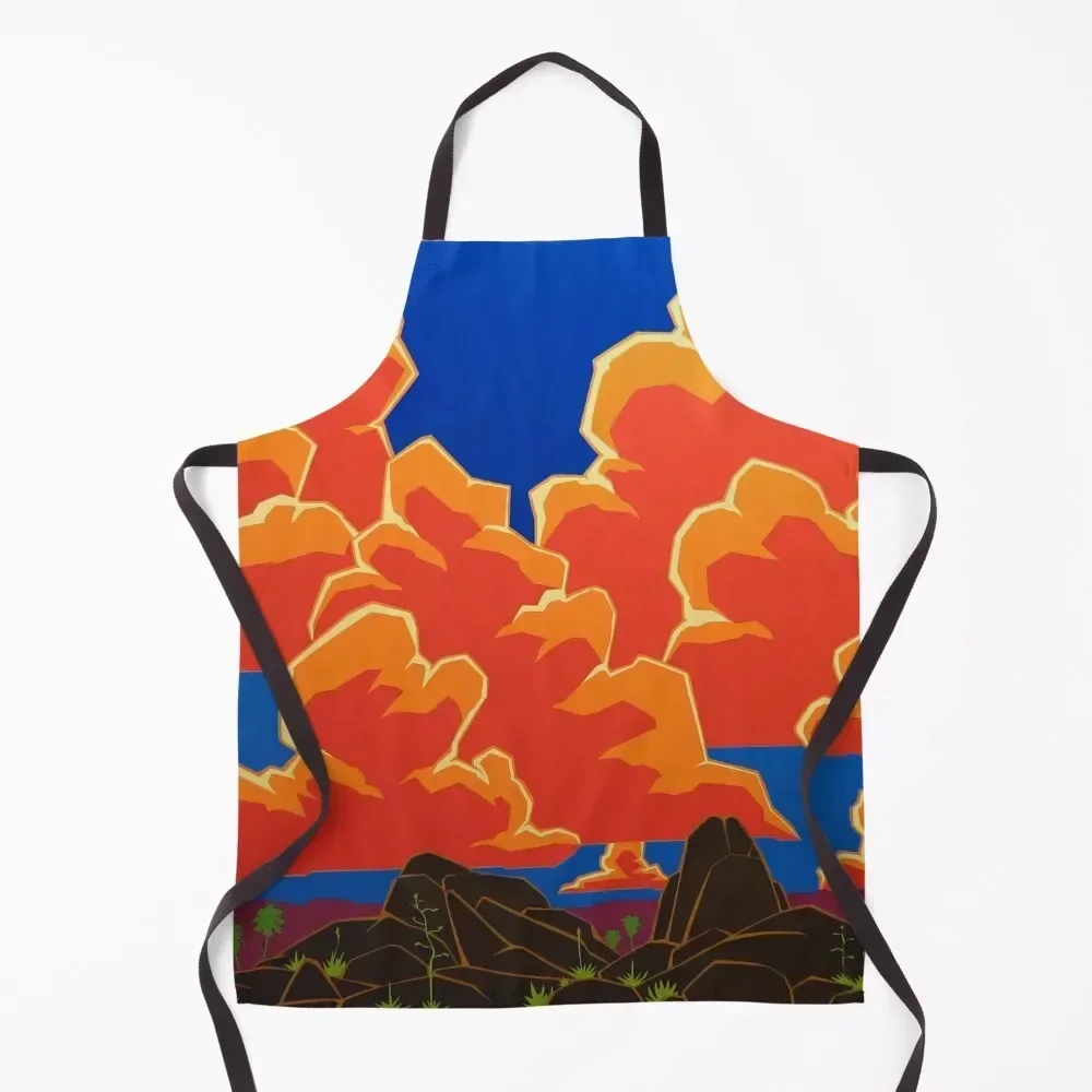 

Desert Song Apron Kitchen on the wall For Man Haircut with pockets Art Apron