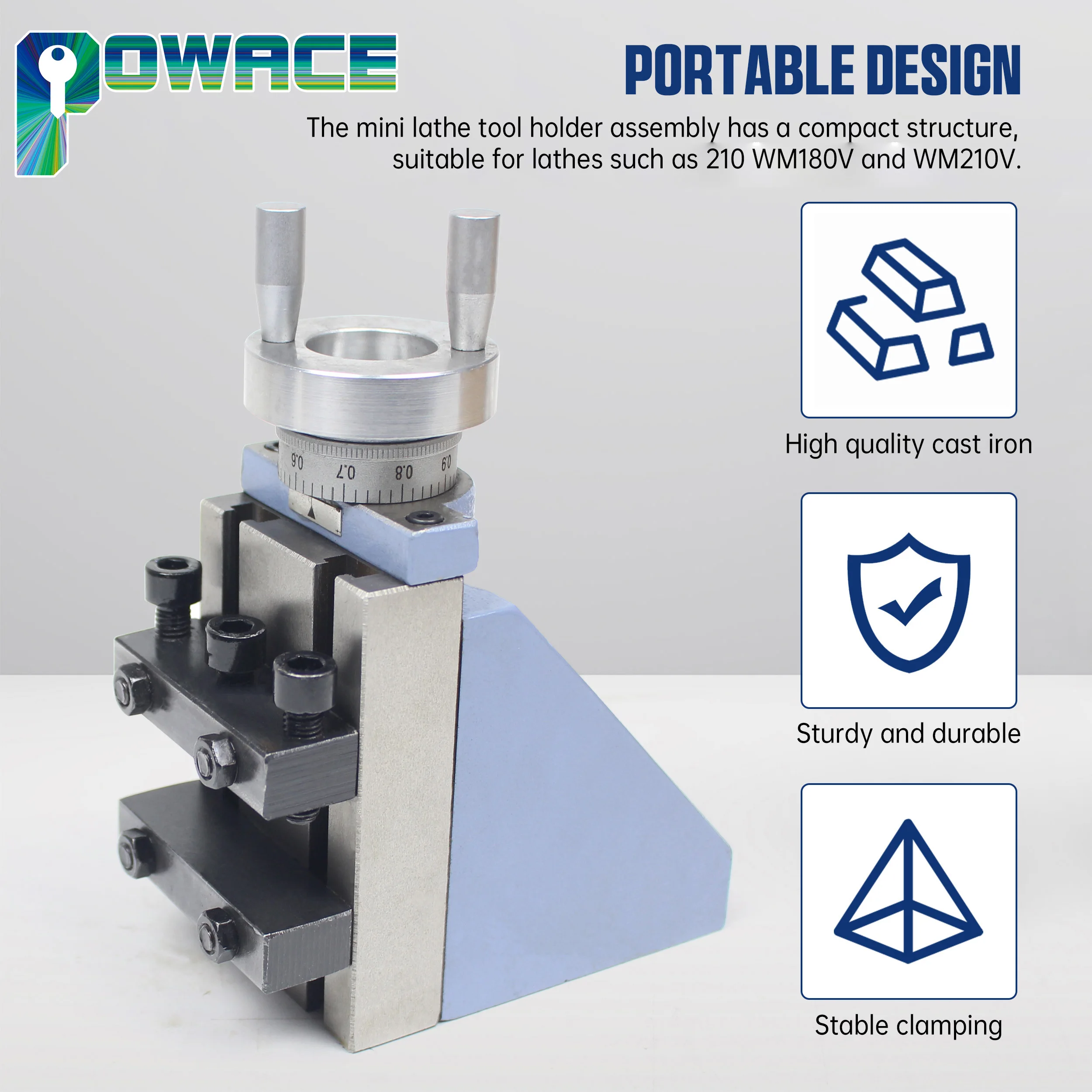 Imagem -03 - Faca Vertical Titular para Milling Anexo Slider Tool Mini Torno Acessórios Parte Wm210v