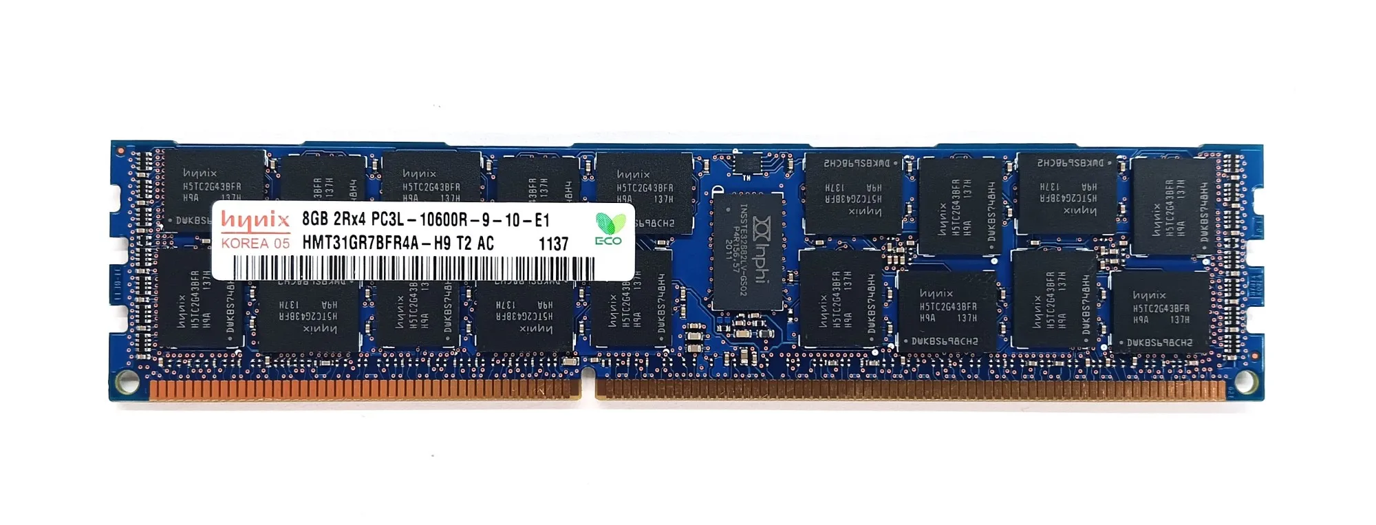

Модуль памяти Dell P9RN2 (Dell SNPP9RN2C/8G) — 8 ГБ — 2Rx4 — DDR3 — 1333 МГц — CL9 — 240-контактный — 135 Вольт — ECC — — использовать как новый