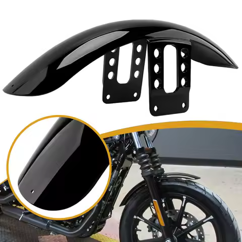 Motorcycle Front Fender Gloss Black Mudguard Guard Cover For Harley Sportster Iron 1200 XL 883 XL1200 48 72 1988-up