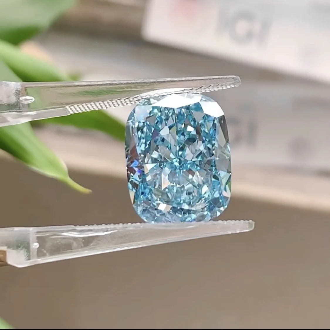 Mishang Jewelry Discount Lab Diamonds Price Fancy Color Blue CVD Diamond Lab Grown Diamond for Fine Jewelry Wedding Ring