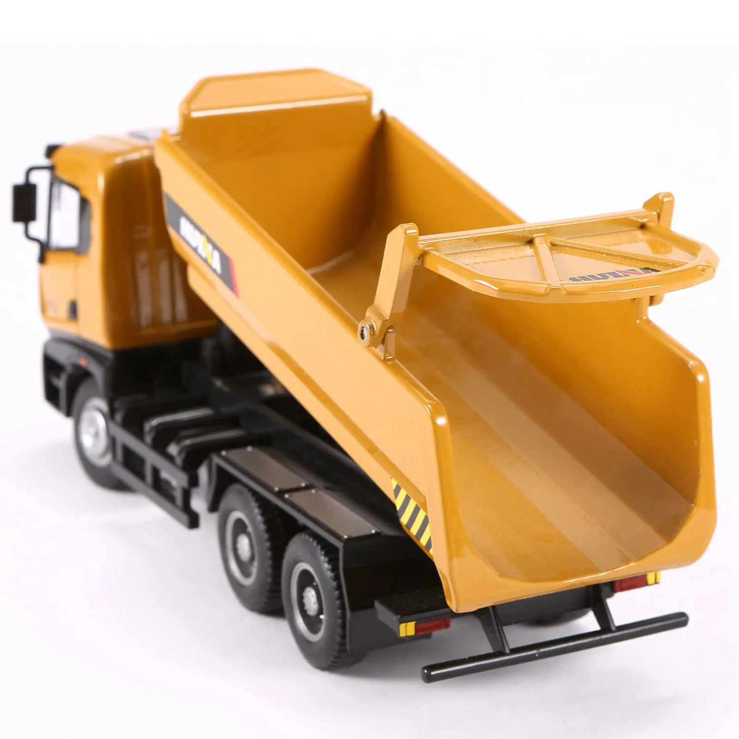 HUINA 1718 1/50 Metal Alloy Dump Truck Car Model Toy Engineering Car Vehicle Construction Car Gift for Kids Boys