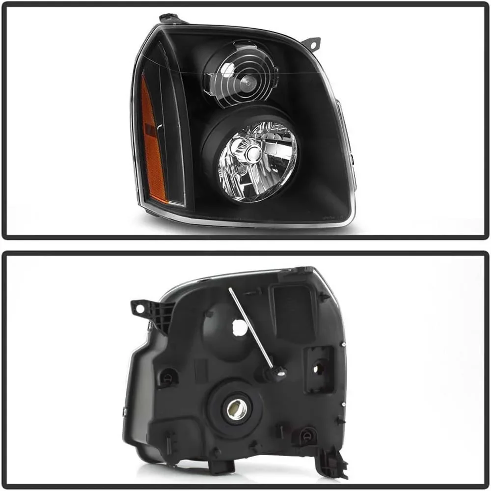 1 Pair Headlight Head Light  for GMC Yukon Denali 2007 2008 2009 2010 2011 2012 2013 2014 without lamp