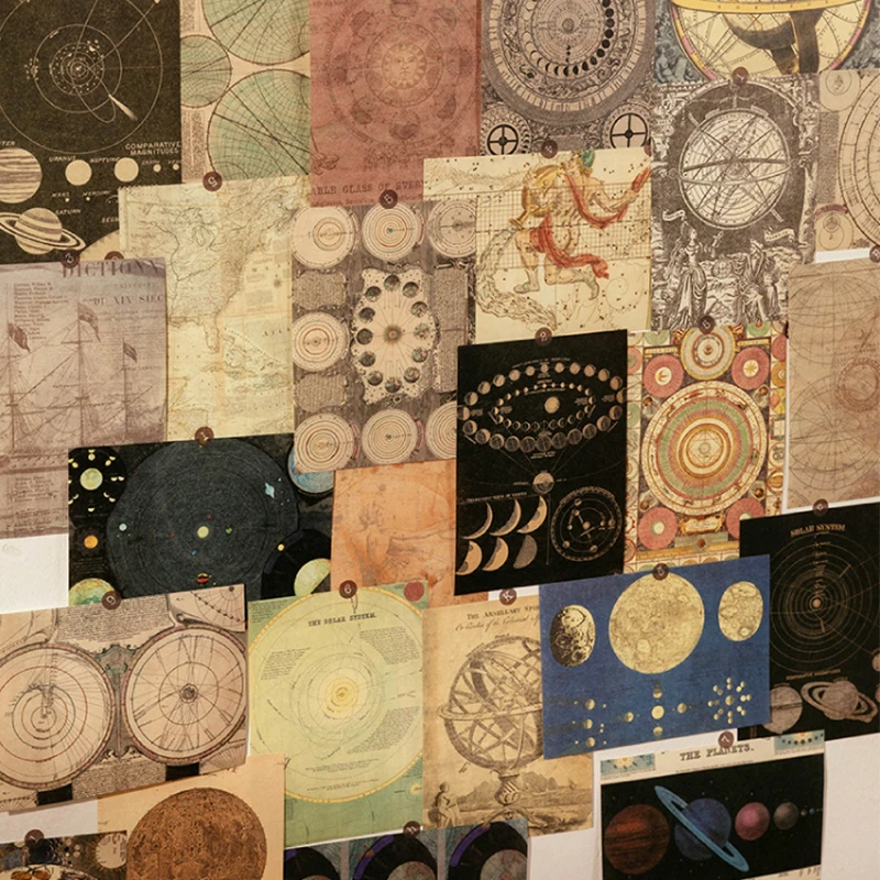 8 Style100Pcs/book Memo Material Paper Vintage Artistic Character Message Card Beautiful Flowers European Style DIY Hand Account