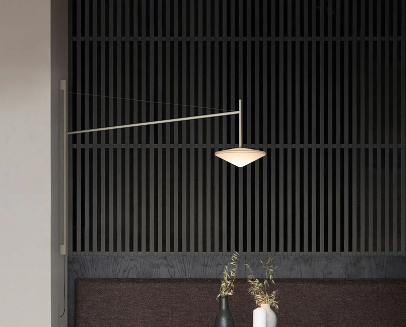 Minimalist Wall Light White Glass With Plug