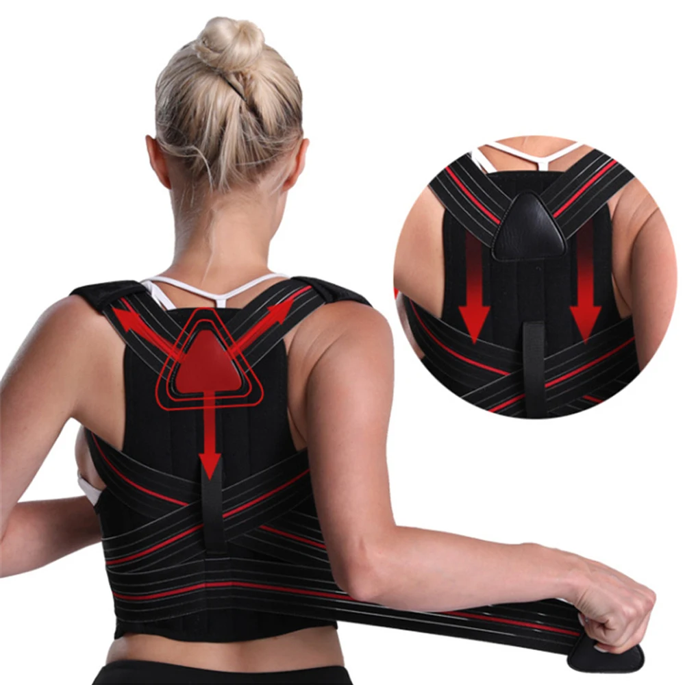 BraceTop Adjustable Posture Corrector Back Support Shoulder Brace Posture Correction Spine Posture Corrector Postural Fixer Tape