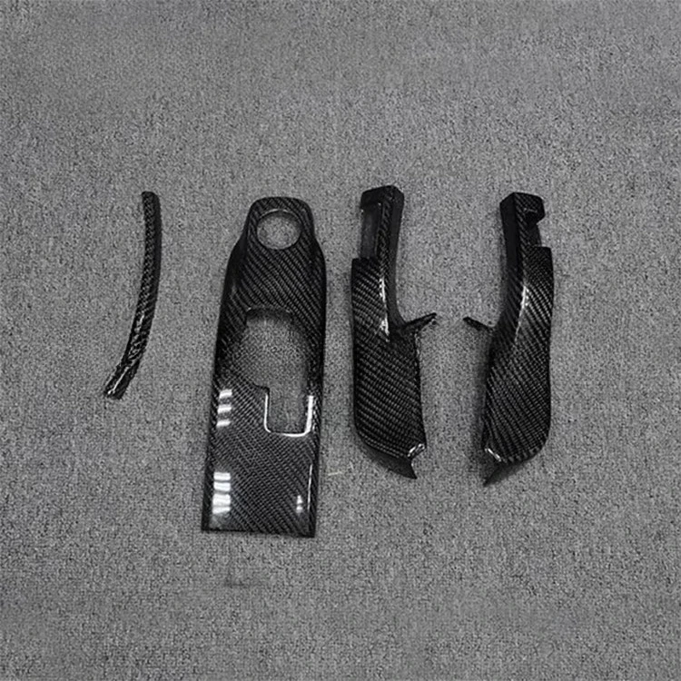 4 PCS/SET Shift Panel Sticker Cover Frame Carbon Fiber Center Console Stickers for GTR R35