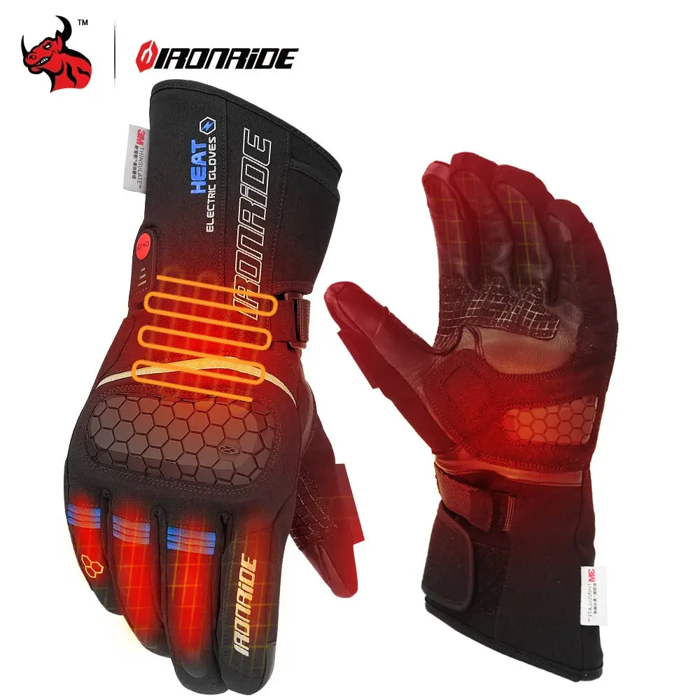 

Heated Gloves Winter Thermal Lithium Battery Powered Motorcycle Heating Gloves Waterproof Touch Screen Snowmobile Skiing Gloves