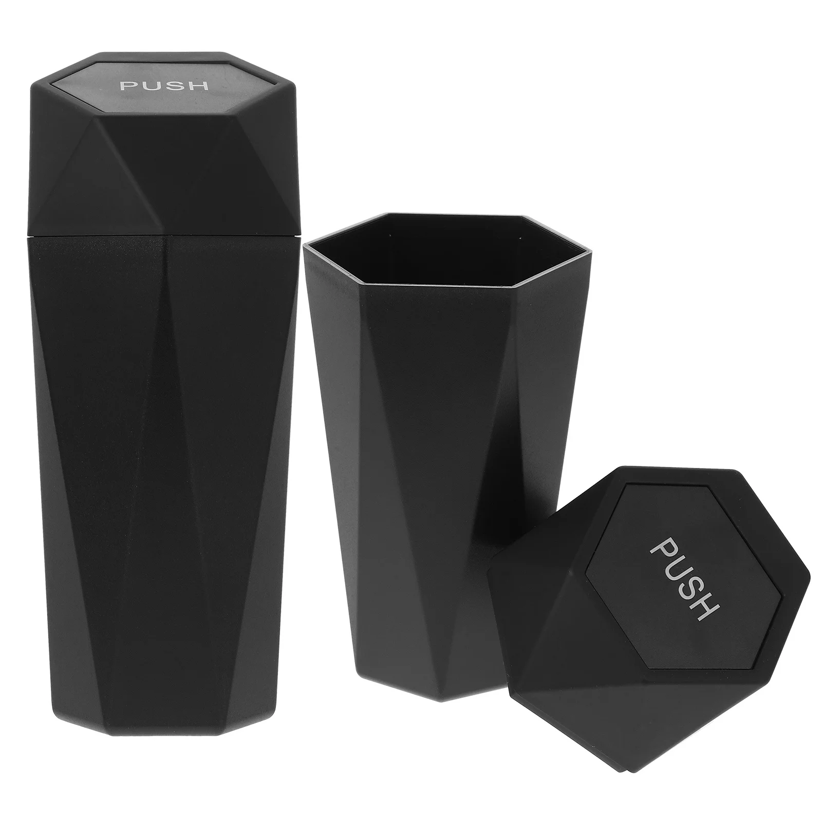 

2Pcs Auto Garbage Can Stylish Compact Vehicle Waste Holder Easy Clean for Trash Can Vehicle Waste Holder