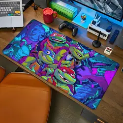 T-Teenage Mutant Ninja Turtles Mouse Pad Gaming Abstract Large 800x400mm MouseMat Gamer XXL Mause Carpet PC Teclado Mecânico