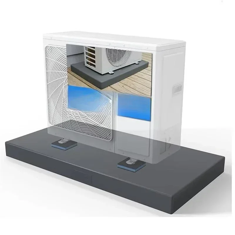 -vibration Floor Base Air Conditioning Bracket Mounting Plastic Equipment Mini Split HVAC Contractor Rubber Condenser Pad