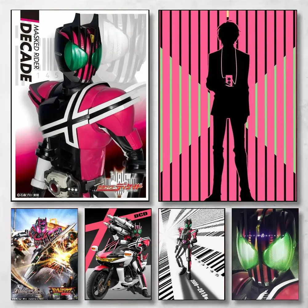 Kamen rider – affiche en papier blanc imprimé, maison, salon, chambre à coucher, entrée, Bar, café, peinture artistique, décoration