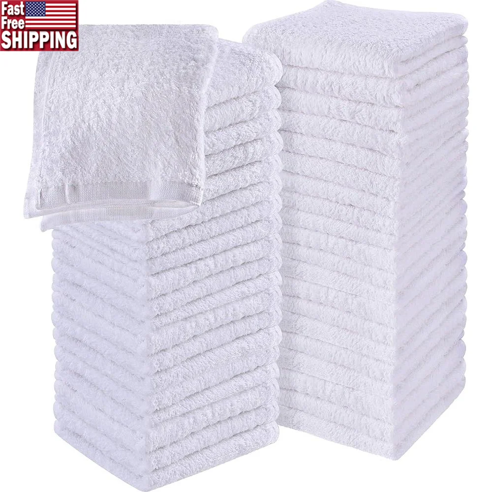 Luxury Cotton Washcloths Highly Absorbent Soft Fingertip Towels Perfect Spa Home Gym Daily Use