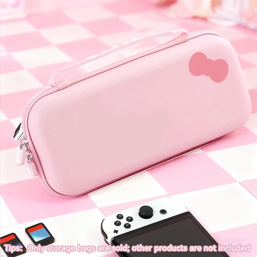 Imagen 2 del producto Estuche de transporte portátil de carcasa dura para Switch NS/OLED, con múltiples compartimentos, estuche protector para consola de juegos, caja de accesorios