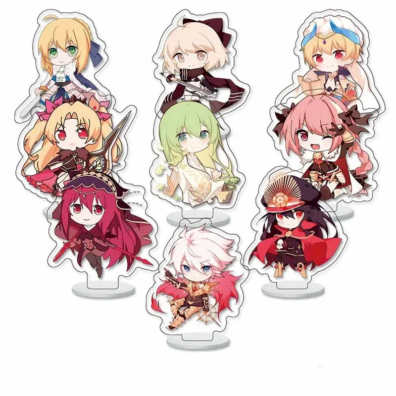 9pcs/Set Frieren: Beyond Journey\'s End Keychain Frieren at the Funeral Figure Acrylic Stand Model Plate Desk Decor Standing Sign