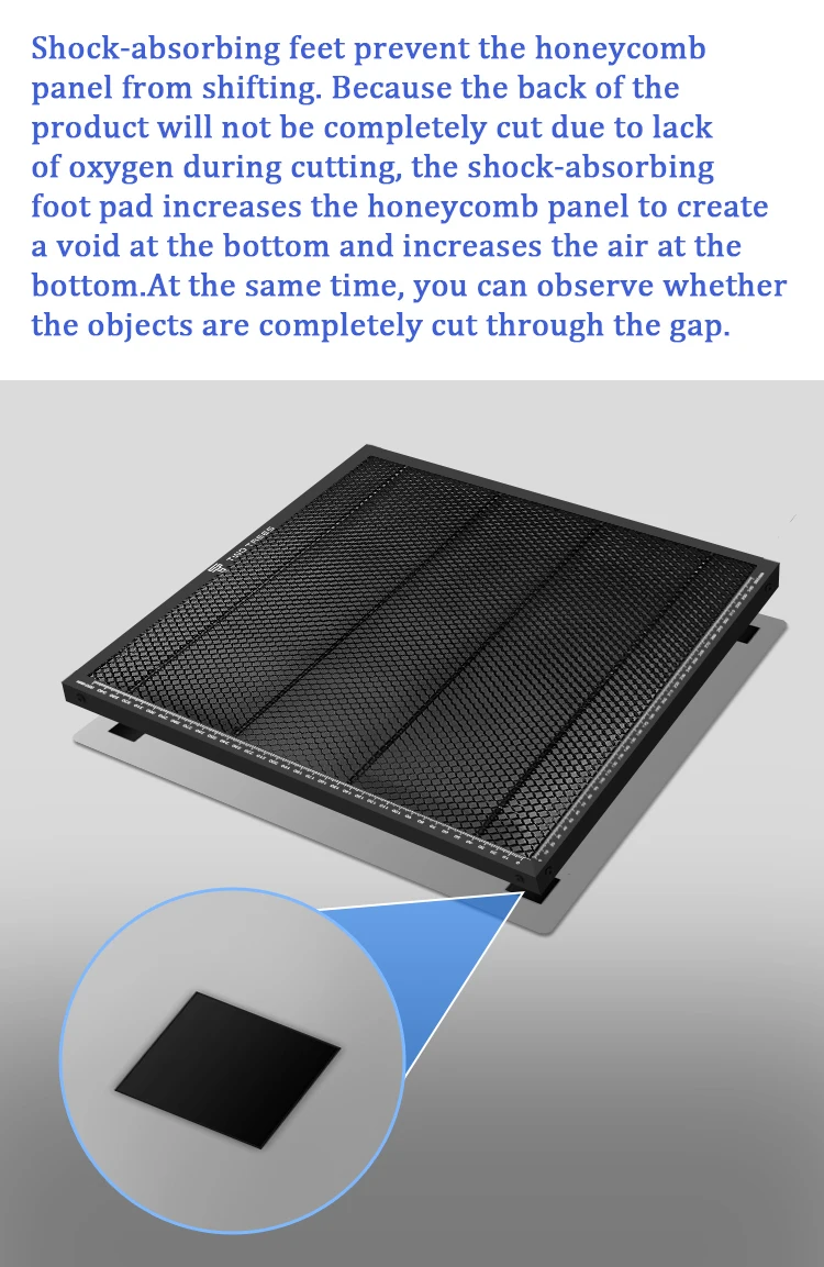Laser Enquipment Part Honeycomb Laser Working Table For CO2 Cutting Machine/TT-5.5S Engraver TTS-55 Cutting Multiple Sizes