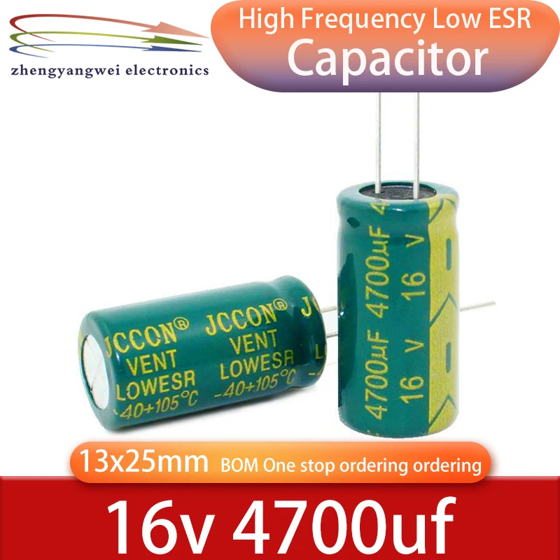 16v4700uf 13x25 5pcs 4700uf 16v 105C ° high-frequency low resistance electrolytic capacitors