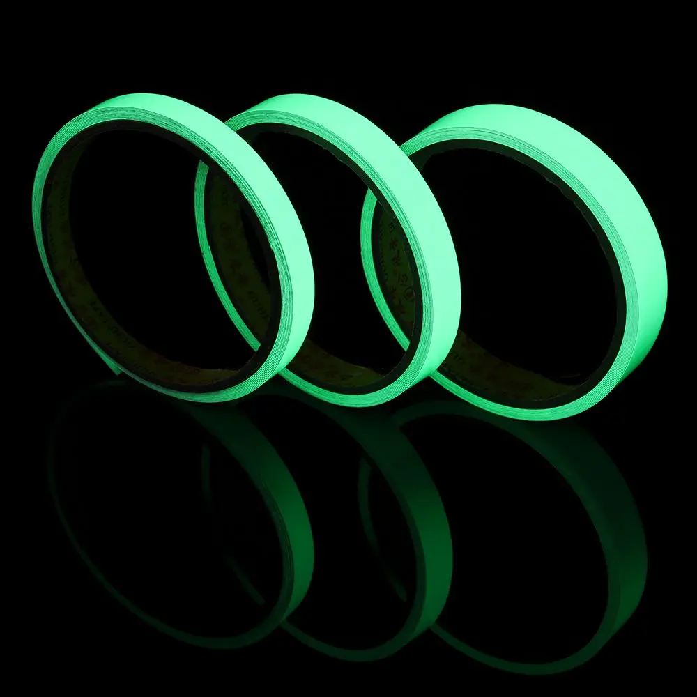 3m Fishing Rod Luminous Sticker Protecting Fishing Rod Bandage Glow in the Dark DIY Self-adhesive Tape Fishing Tool 1/1.2/1.5cm