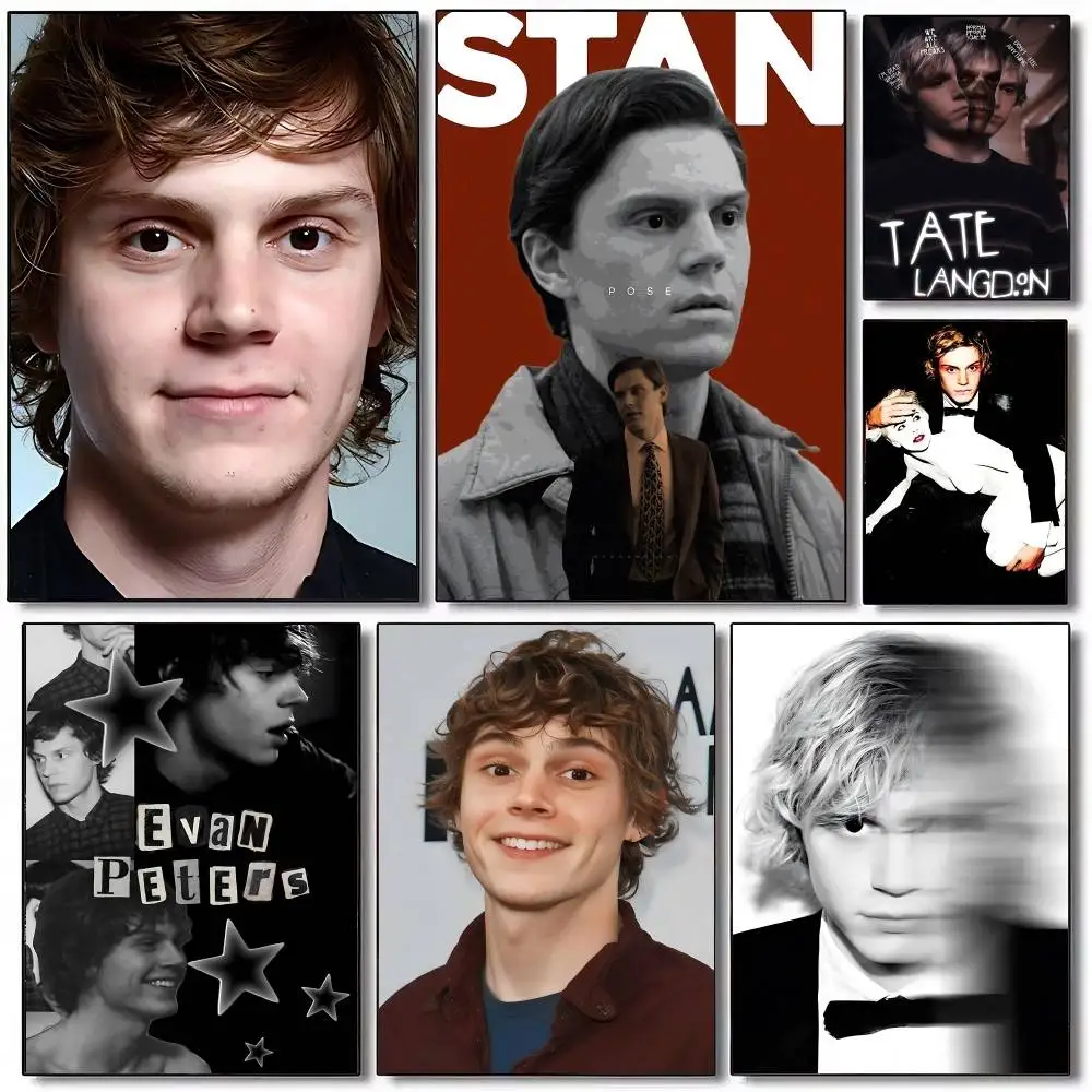 Handsome E-Evan Peters Sticky Posters Vintage Room Home Bar Cafe Decor Room Wall Decor