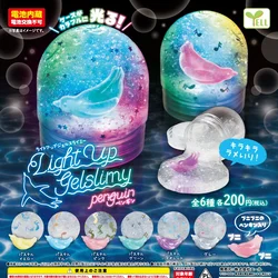 Gacha Capsule Toy Light Up Gelslimy Penguin Slime Lights Ball Toys Kids Christmas Gifts Gacha