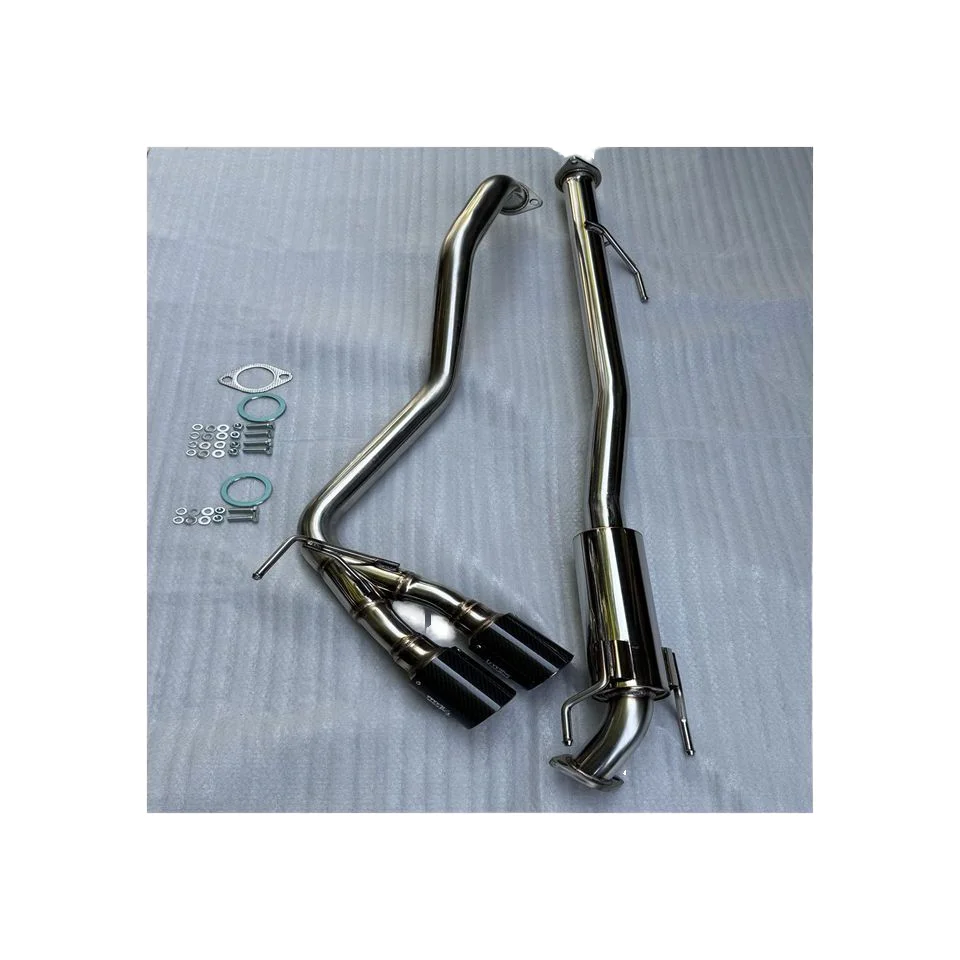 For  Hilux Revo Side Two-carbon Brazed  Exhaust Pipe Performance Exhaust System  Back Exhaust