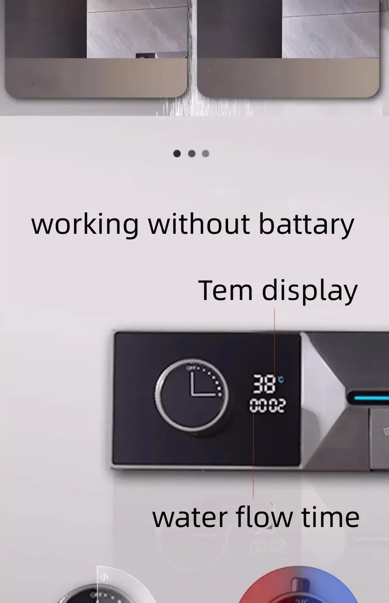 Gun Grey Villa Ceiling Light Waterfall Shower Head Ceiling Temperature Control Embedded Embedded Concealed Shower Head Shower