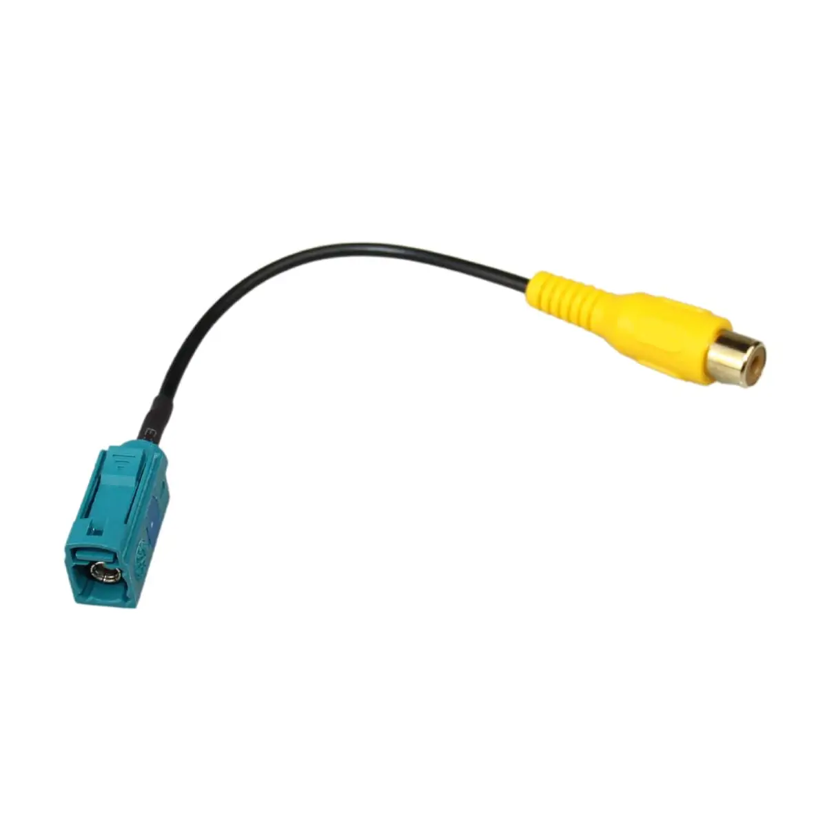 For Original Screen Backup Camera Fakra RCA Adapter Fits for Mercedes-Benz Volvo Ford VW 15CM Long