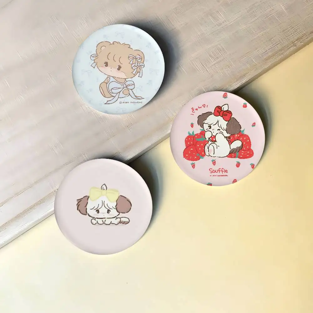 Mikko Illustrations Badges Peripheral Lapel Pins Tinplate Round Brooch For Shoulder Bag Accessories Souvenir Gifts