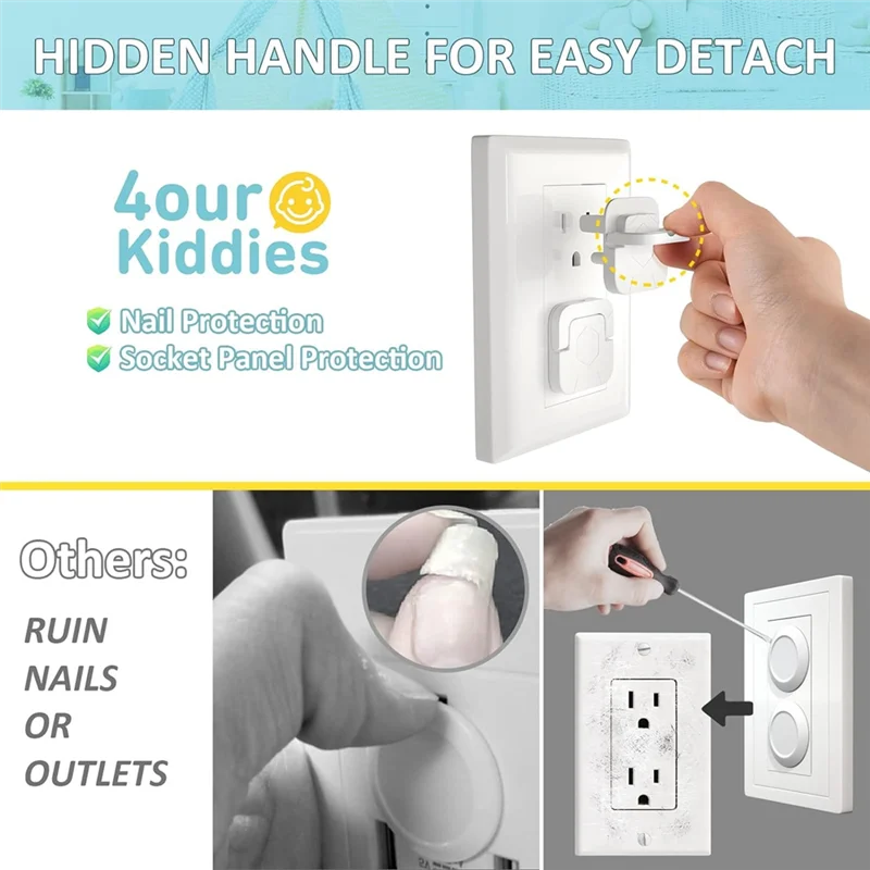 

Exquisite-Child Proof Socket Covers Child Proof Electric Plug Shock Hole Protective Covers Switch Plug Plate Blocking Holes