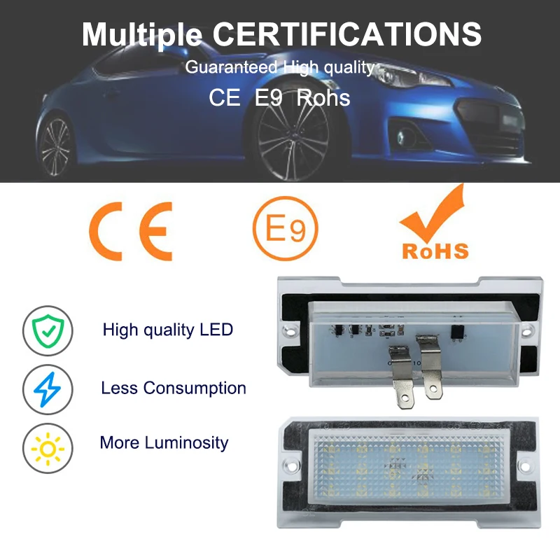 For Land Rover Freelander Mk1 L314 1997-2006 LED Number License Plate Lights Lamps Canbus Oem XFC100540