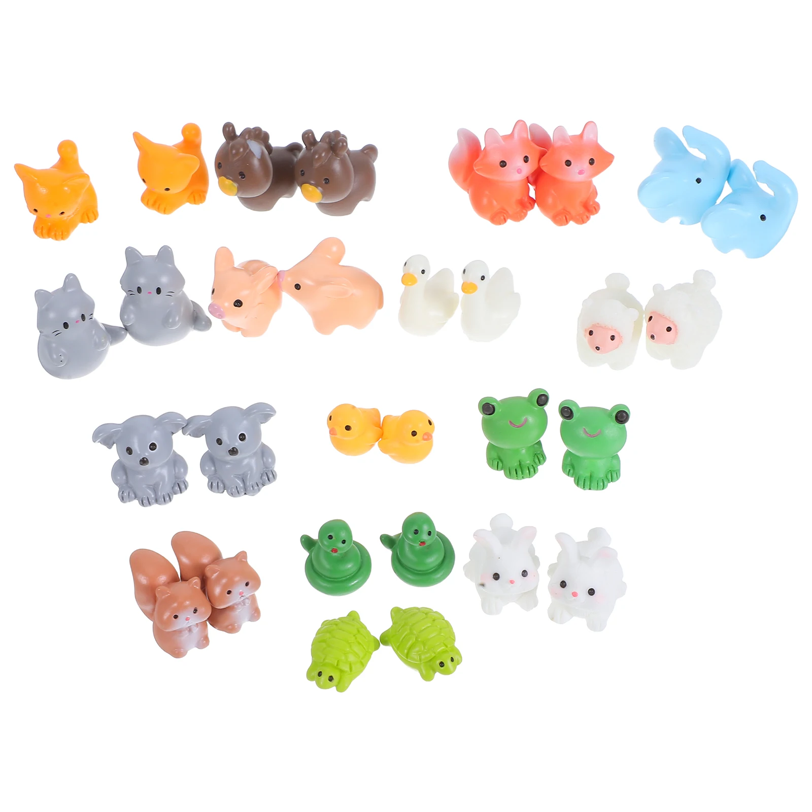 

30 Pcs Micro Landscape Decoration Mini Sheep Resin Animals Miniature