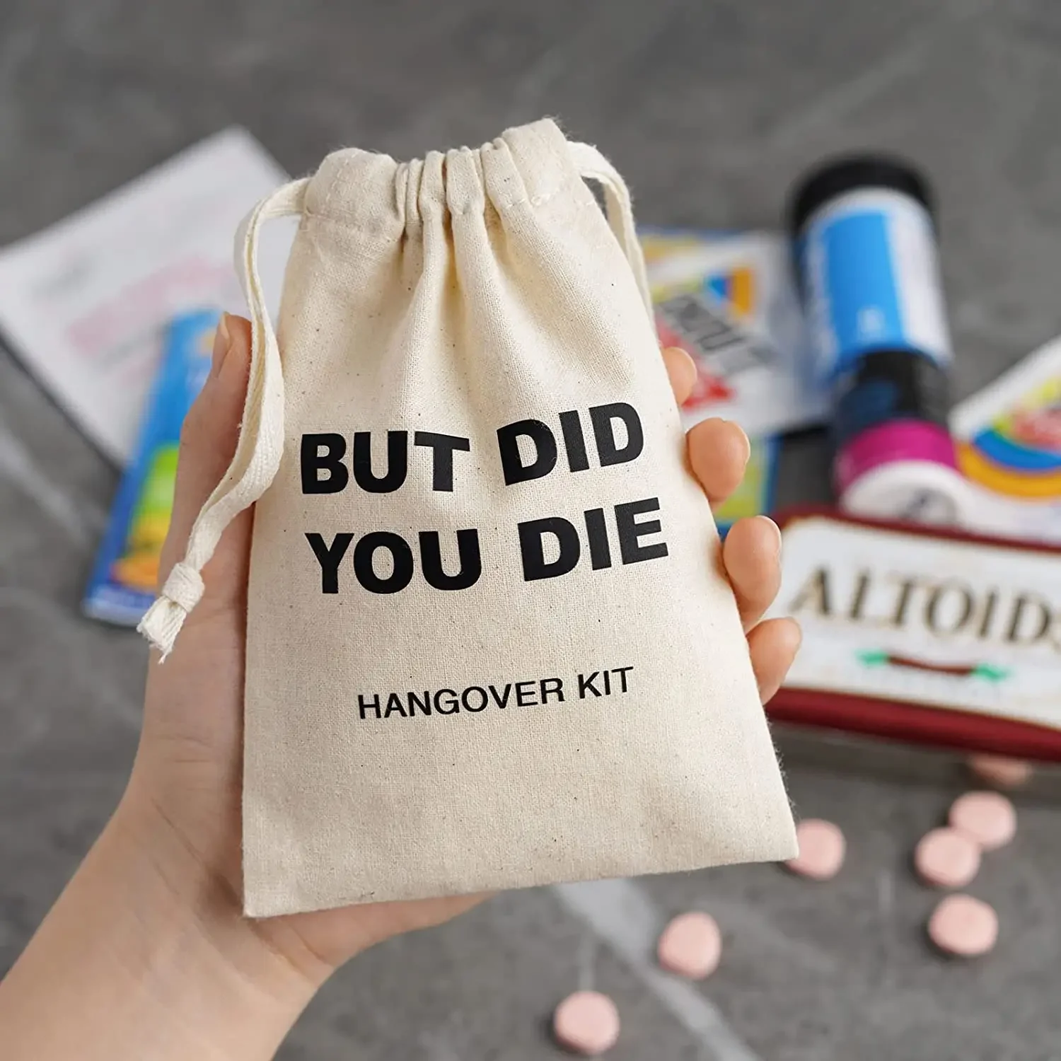 5pcs Hangover Kit Bags Bachelorette hen Party bridal shower wedding engagement 16th 18th 21st 30th 40th 50th 60th birthday gift view 2