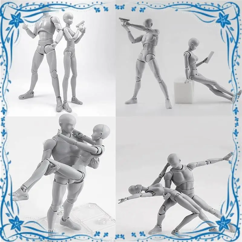 

Action Figures PVC Model With Box Drawing Figure Models For Artists(Female+Male)