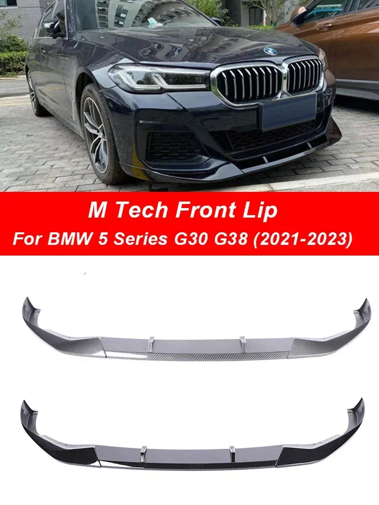 

For BMW 5 Series G30 G38 2017-2023 3 Piece Front Bumper Lip M Tech MP Front Splitter Skirt Spoiler Diffuser Guard Protection